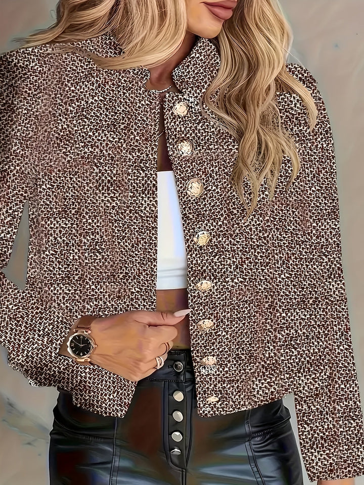 Aruzhan - Élégant Blazer À Manches Longues Avec Boutons