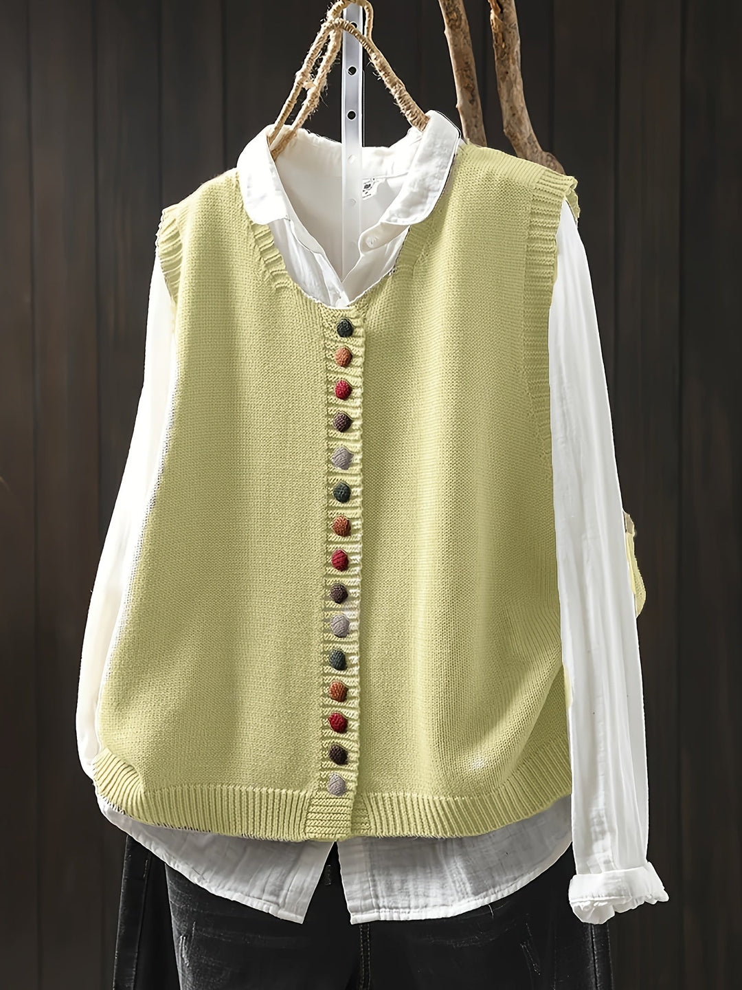 Toriana - Gilet en Maille Sans Manches