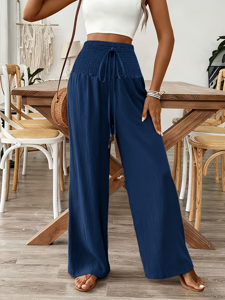 Rebeki - Pantalon Long en Coton Respirant