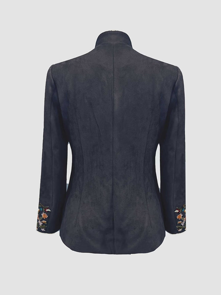 Anisaa - Veste Élégante À Col Montant