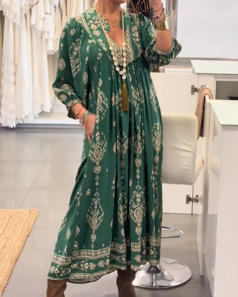 Zonia - Robe Décontractée Imprimée Avec Poches
