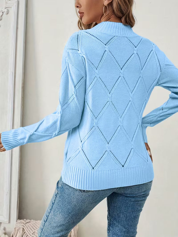 Filisha - Pull en Maille À Col Rond