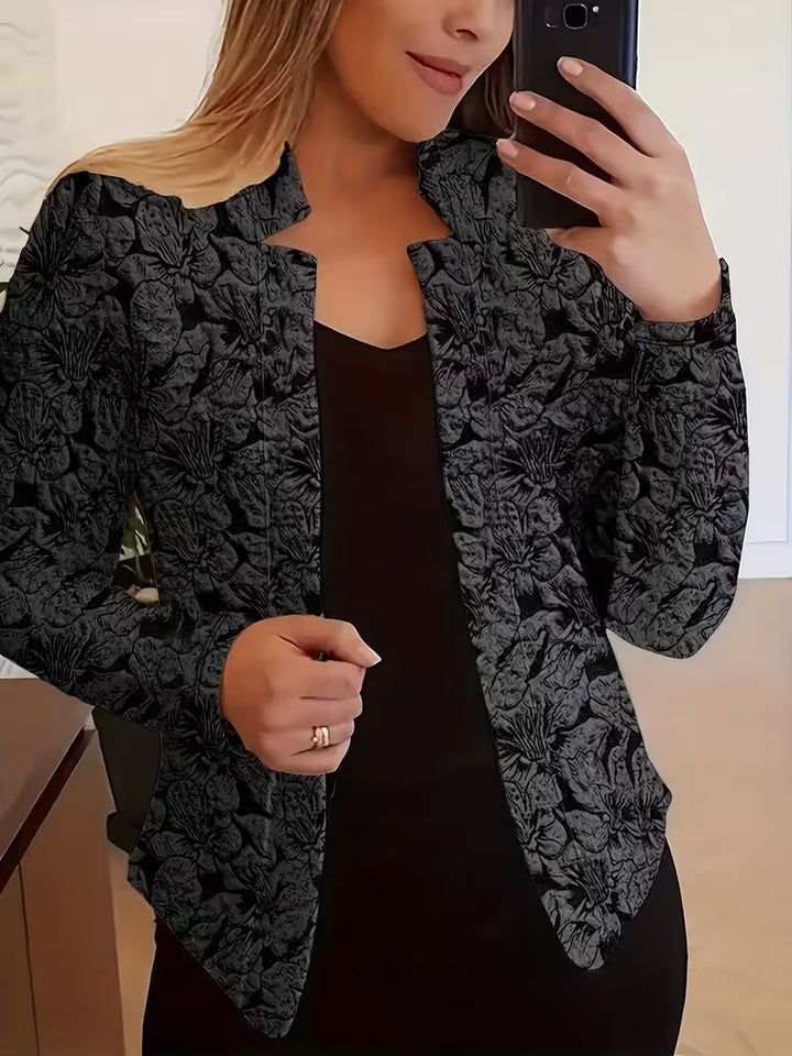 Tifany - Blazer à Manches Longues à Imprimé Floral