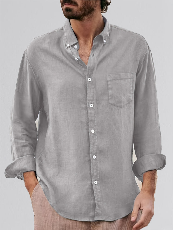 Deshawn - Chemise Classique À Manches Retroussées