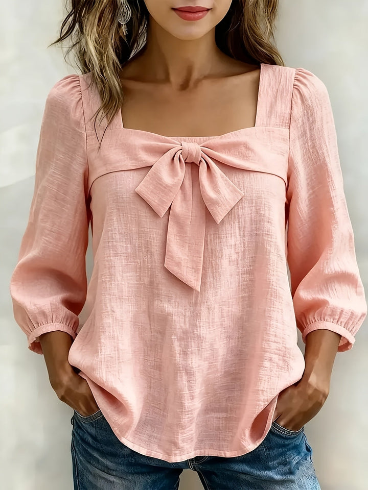 Monnie - Chemise Décontractée D'été À Nœud