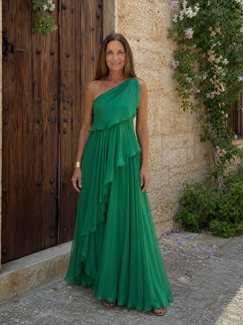 Seyma - Robe Longue À Volants
