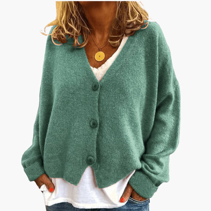 Gwen - Cardigan en Maille À Manches Longues