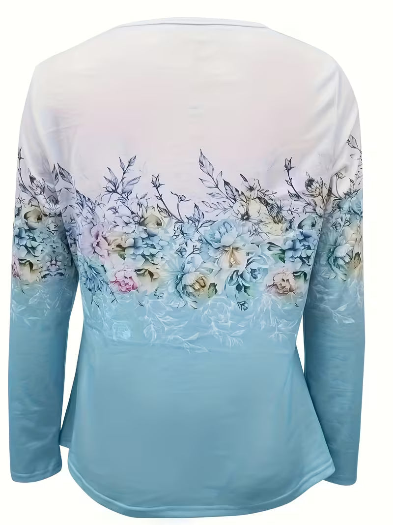 Tishna - Haut À Imprimé Floral Graphique Élégant
