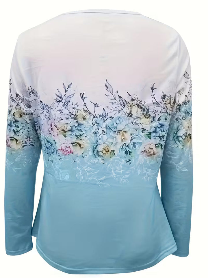 Tishna - Haut À Imprimé Floral Graphique Élégant