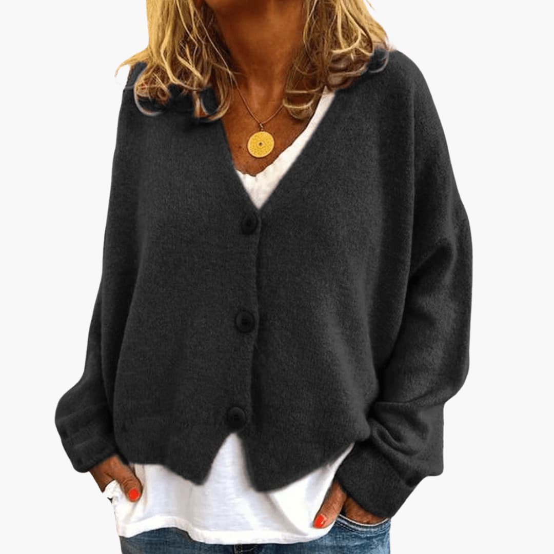 Gwen - Cardigan en Maille À Manches Longues