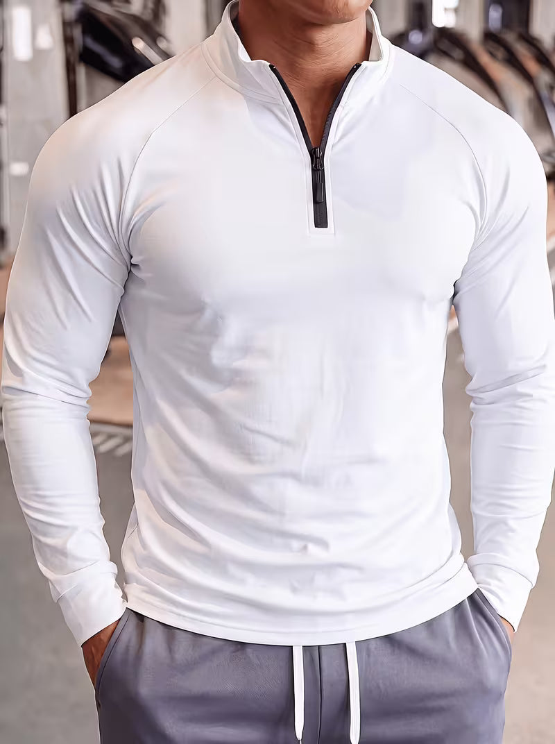 Zerdan - Sweat-shirt À Manches Longues Et Demi-zip