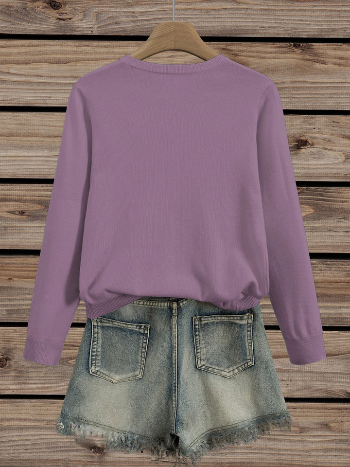 Meyla - Pull Élégant À Manches Longues