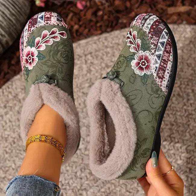 Dannelia - Chaussures Confortables en Fausse Fourrure