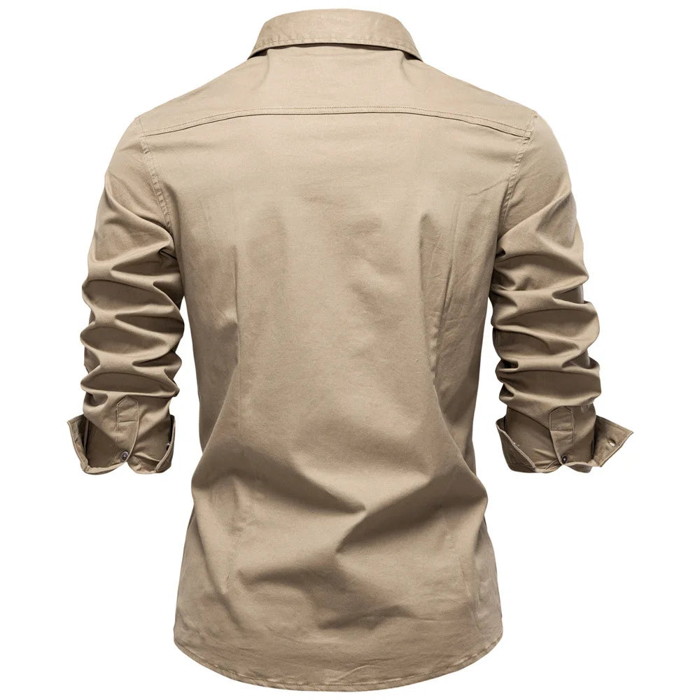 Sampath - Chemise en Coton À Manches Longues