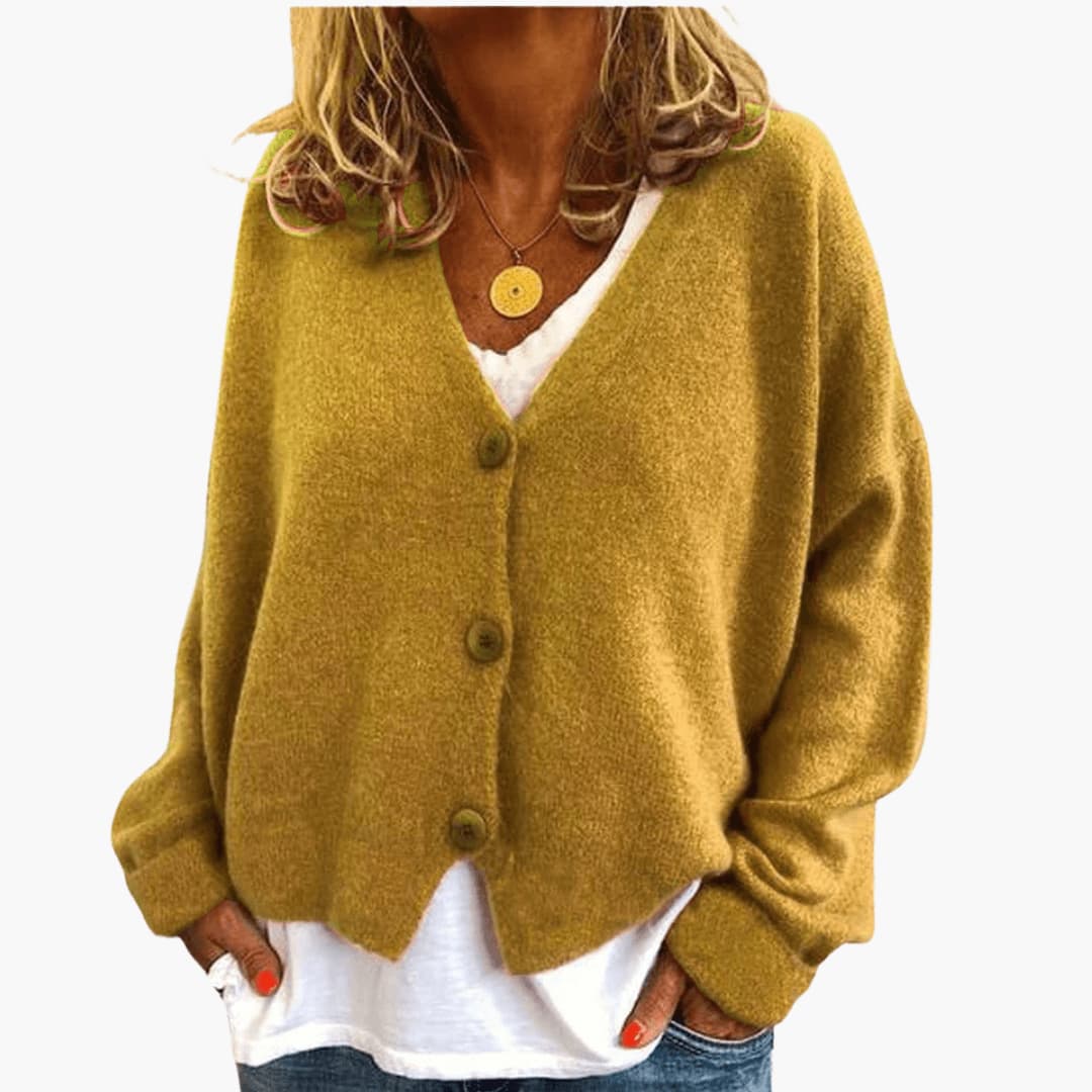 Gwen - Cardigan en Maille À Manches Longues