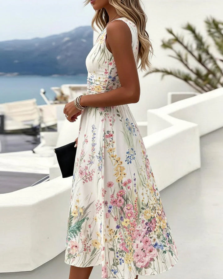 Cristine - Cristine - Robe Sans Manches À Imprimé Floral