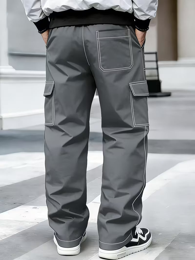 Jamein - Pantalon Cargo Avec Coutures Contrastées