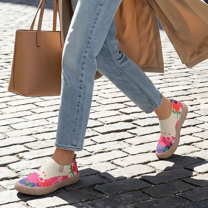 Farhia - Chaussures Décontractées À Enfiler Avec Imprimé Artistique