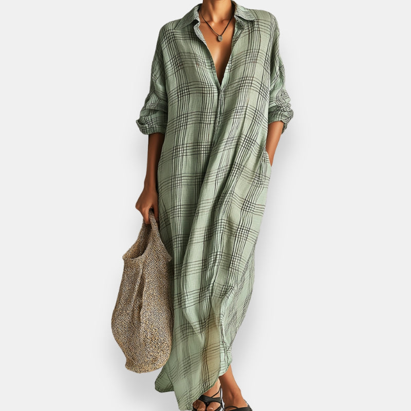 Massiel - Robe Chemise À Carreaux