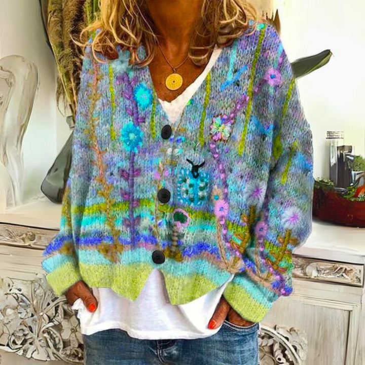 Evonna - Pull en Maille Douillet Et Coloré