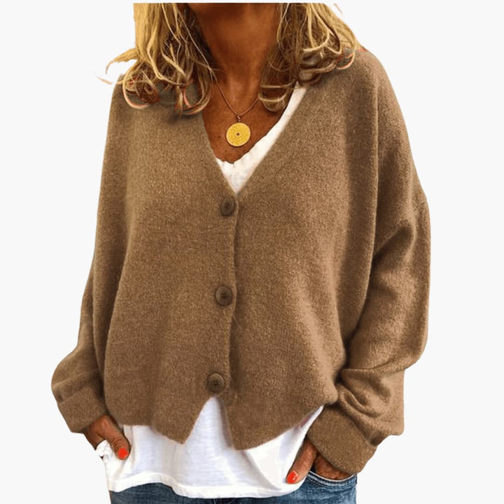 Gwen - Cardigan en Maille À Manches Longues