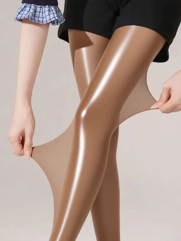 Bekah - Collants Extensibles Brillants Avec Pied