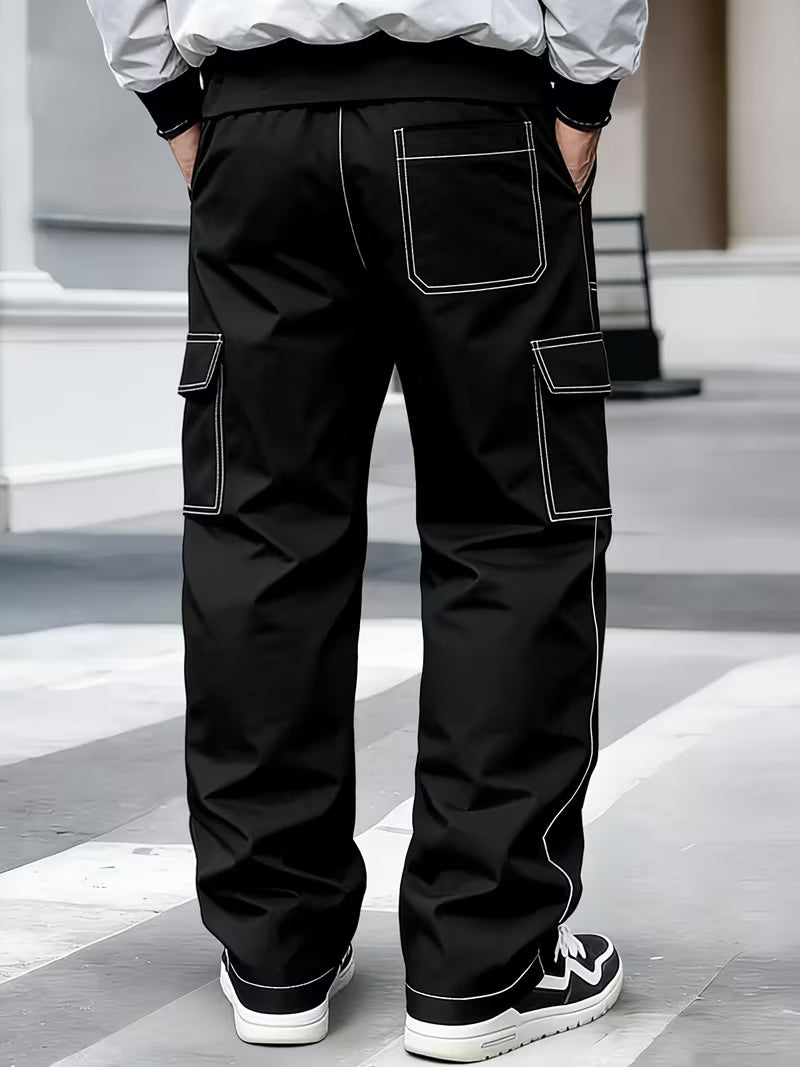 Jamein - Pantalon Cargo Avec Coutures Contrastées