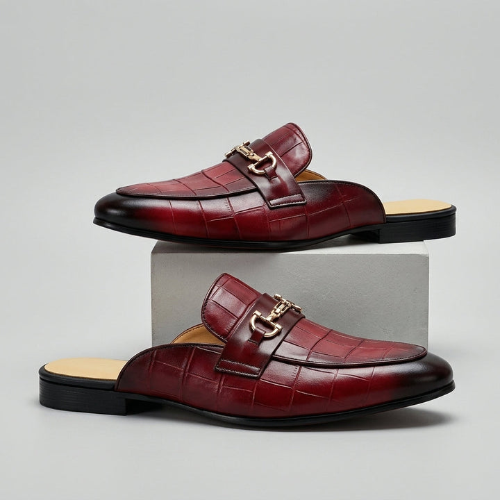 Idris - Chaussures en Cuir Ouvertes À L'arrière