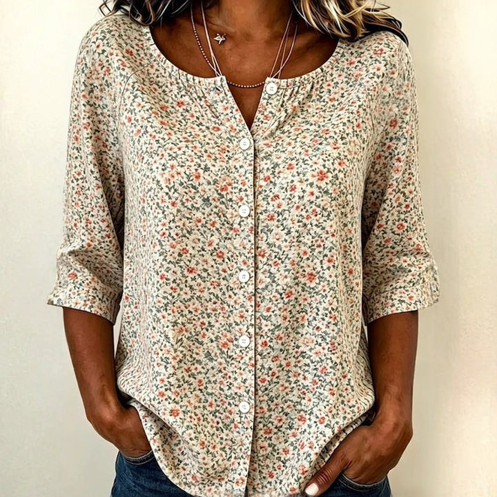 Sumali - Chemise À Imprimé Floral Vintage