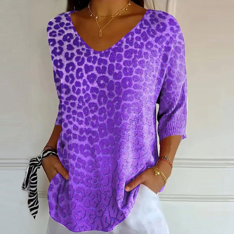 Liliam - T-shirt Décontracté Style Vintage