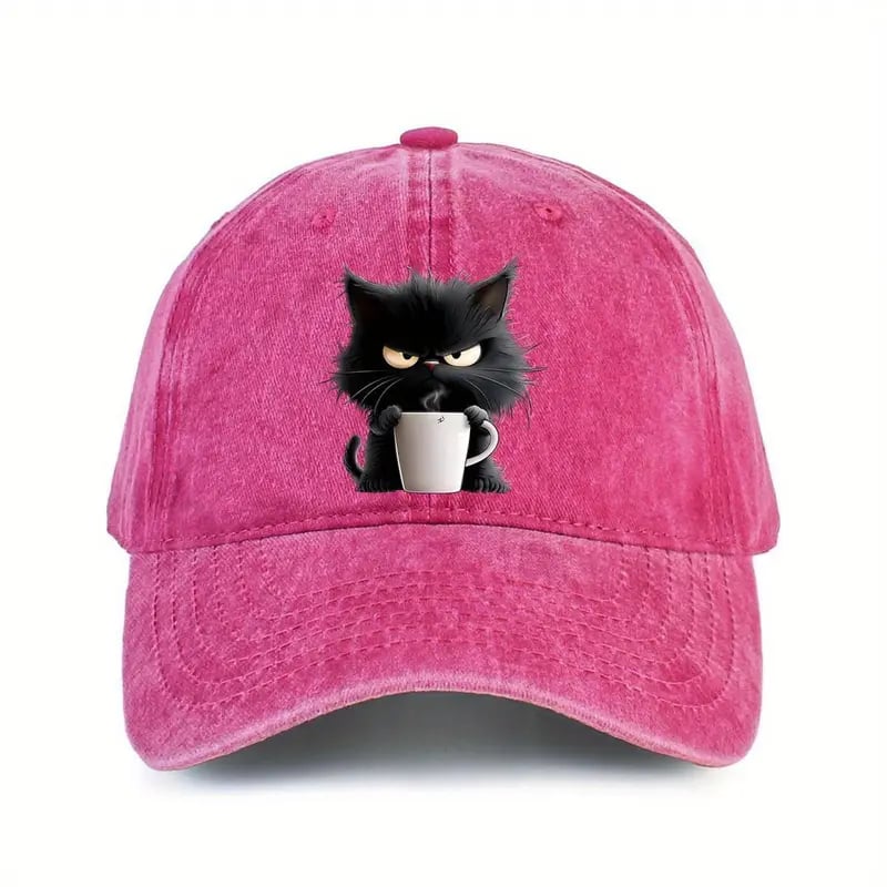 Malenia - Casquette De Baseball À Imprimé Chat