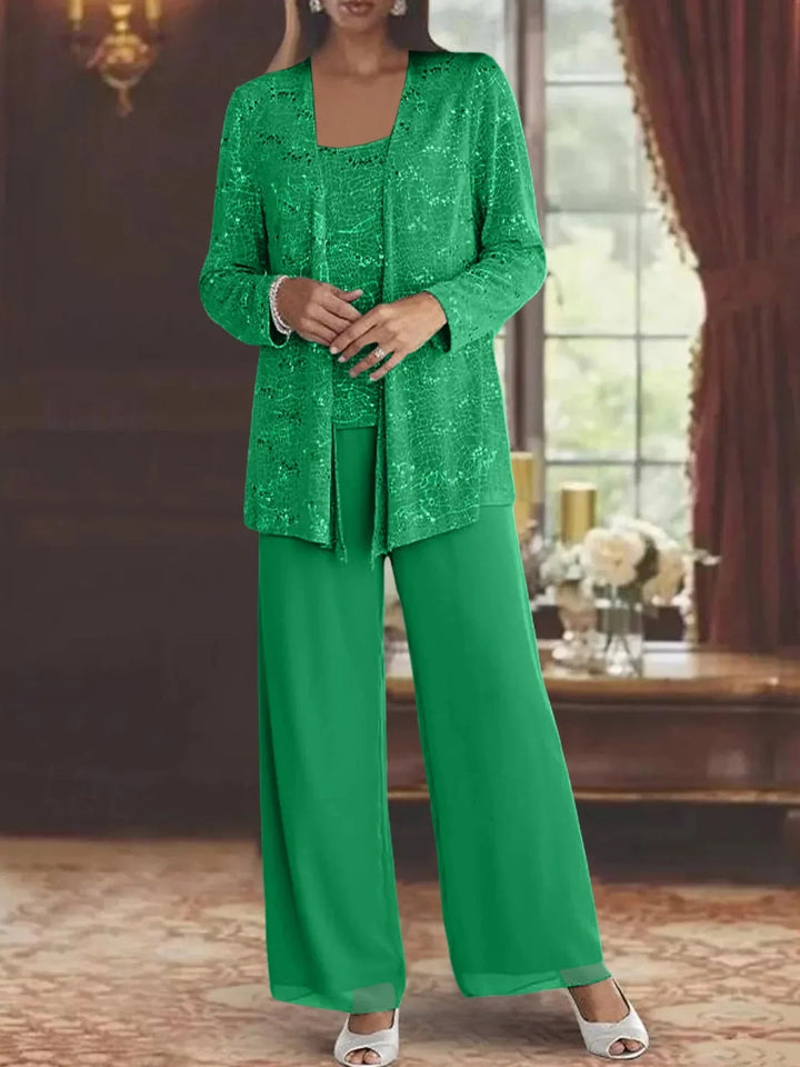 Gimena - Ensemble Cardigan Et Pantalon À Paillettes
