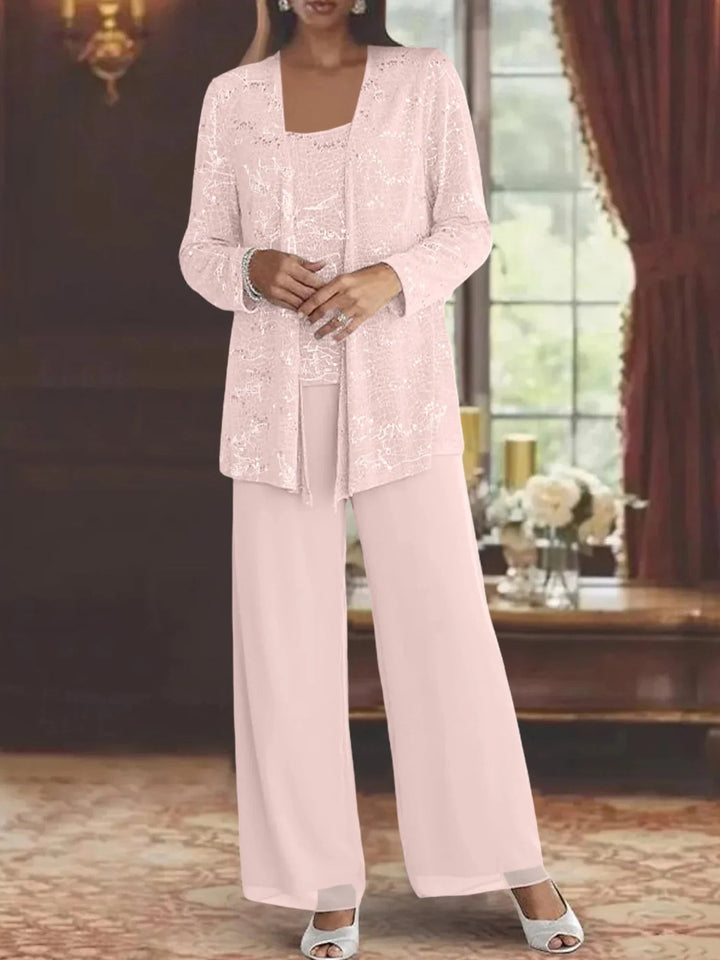 Gimena - Ensemble Cardigan Et Pantalon À Paillettes