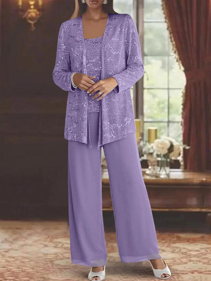 Gimena - Ensemble Cardigan Et Pantalon À Paillettes