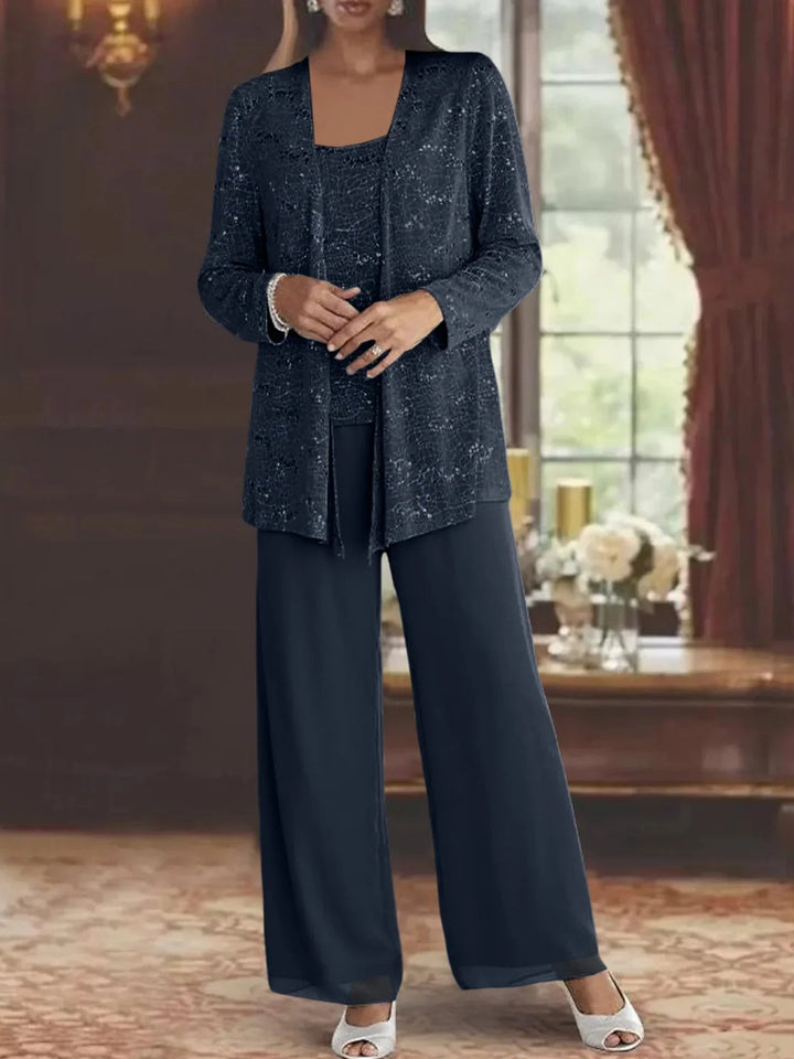 Gimena - Ensemble Cardigan Et Pantalon À Paillettes