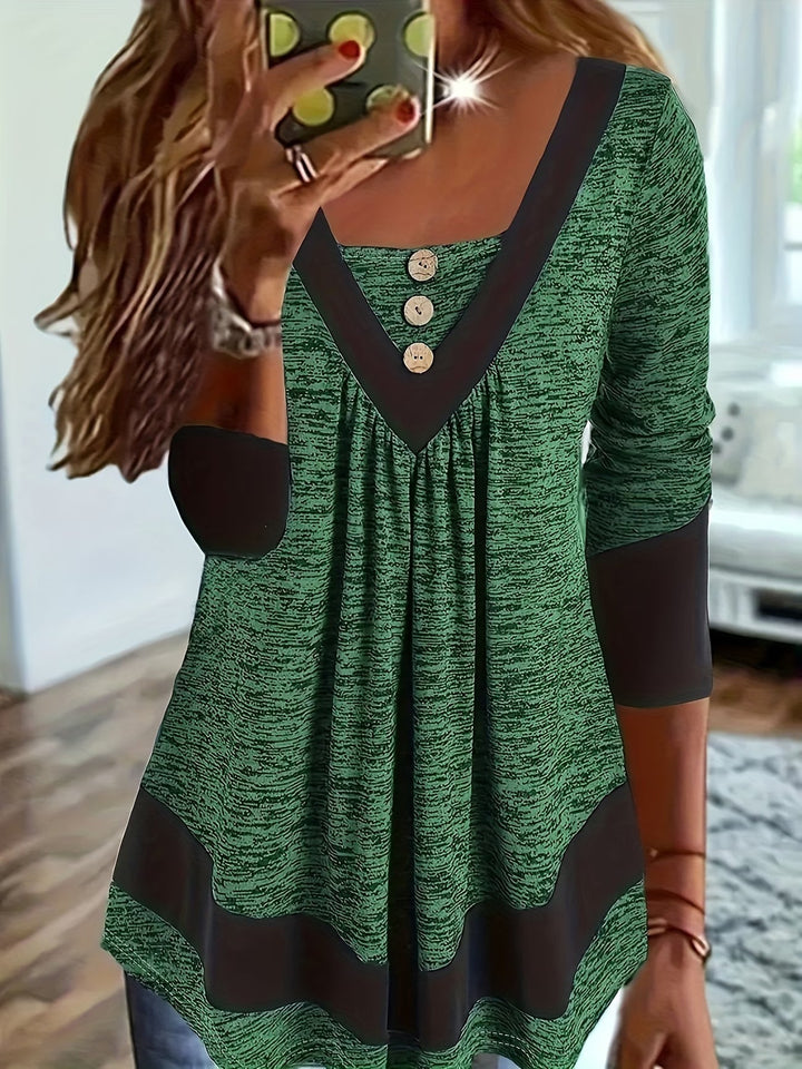 Grisel - T-shirt Évasé Élégant