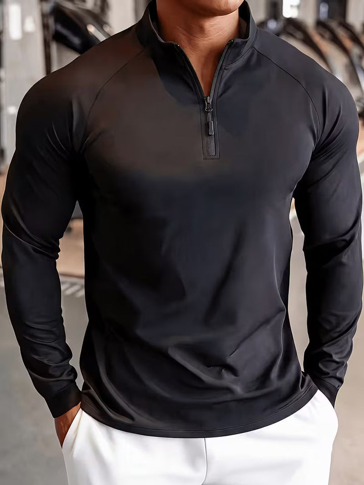 Zerdan - Sweat-shirt À Manches Longues Et Demi-zip