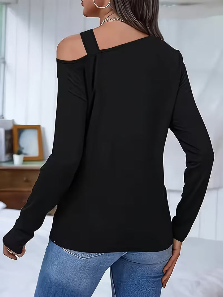 Ayza - Haut à Manches Longues Avec Découpe Asymétrique