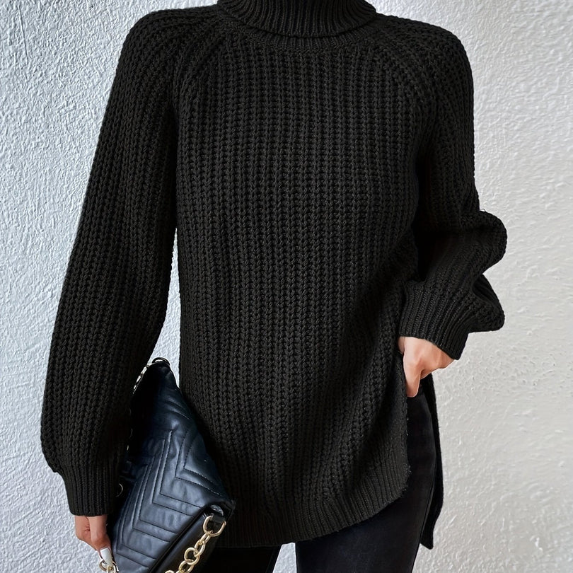 Felina - Pull À Col Roulé Et Manches Longues en Maille