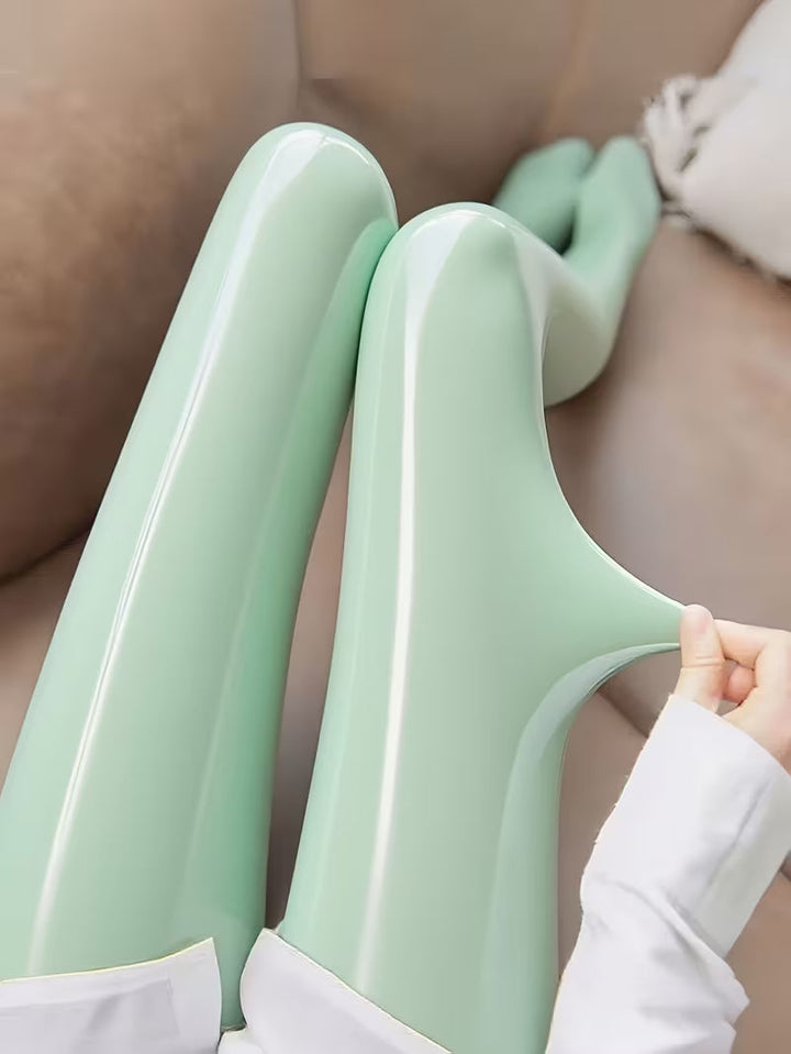 Bekah - Collants Extensibles Brillants Avec Pied