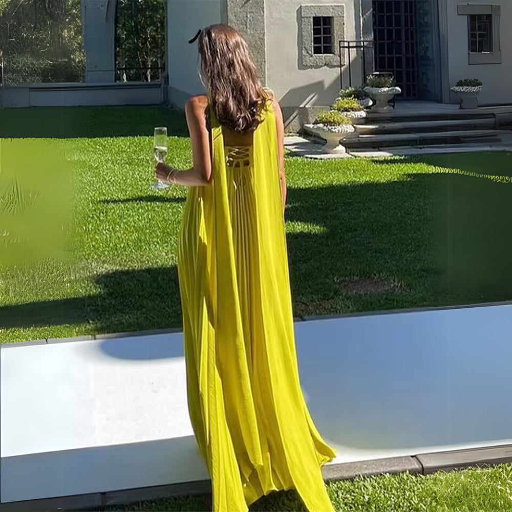 Melista - Robe Longue Plissée Élégante