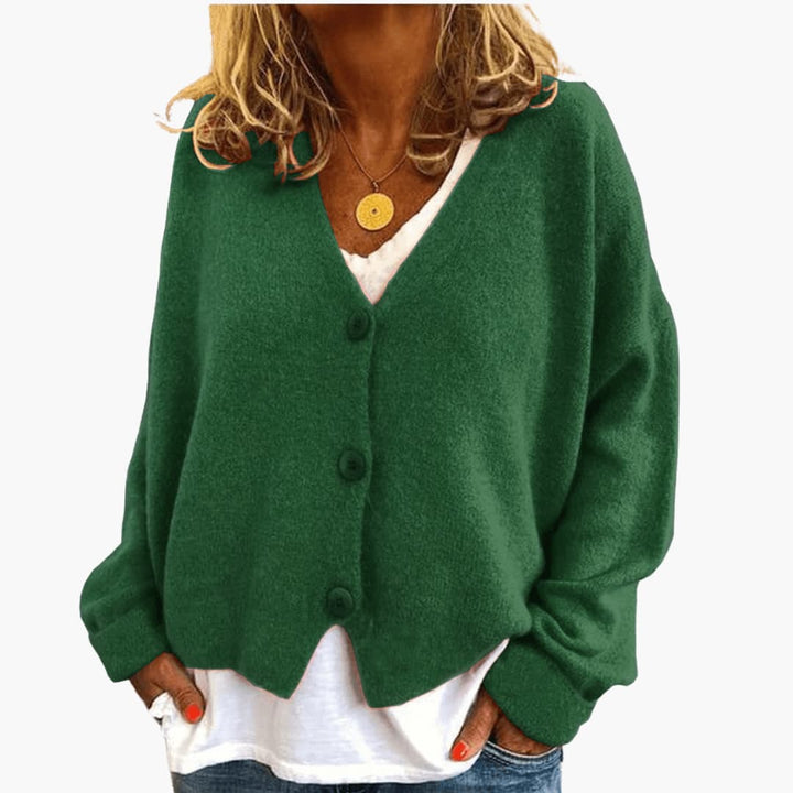 Gwen - Cardigan en Maille À Manches Longues