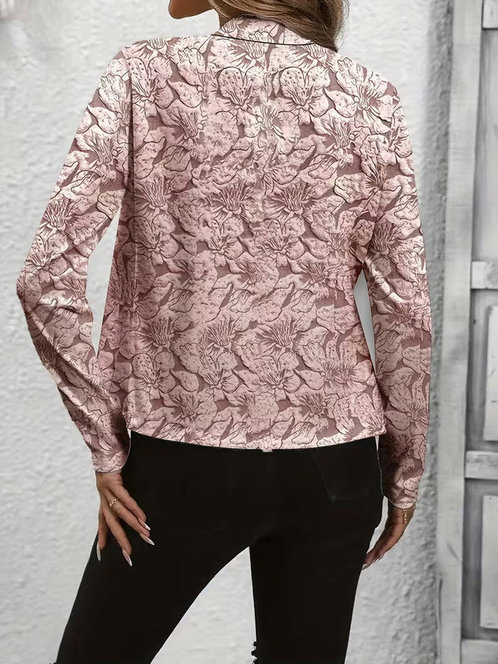 Tifany - Blazer à Manches Longues à Imprimé Floral