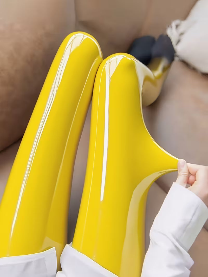 Bekah - Collants Extensibles Brillants Avec Pied