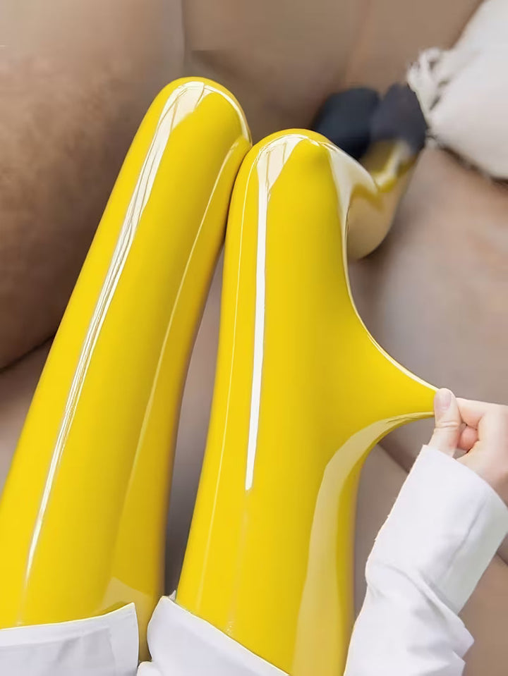 Bekah - Collants Extensibles Brillants Avec Pied