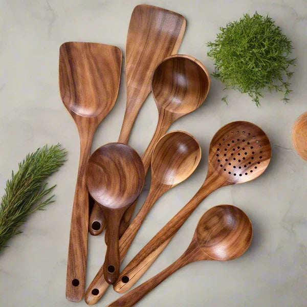 TeakCraft - Set De Cuisine en Teck