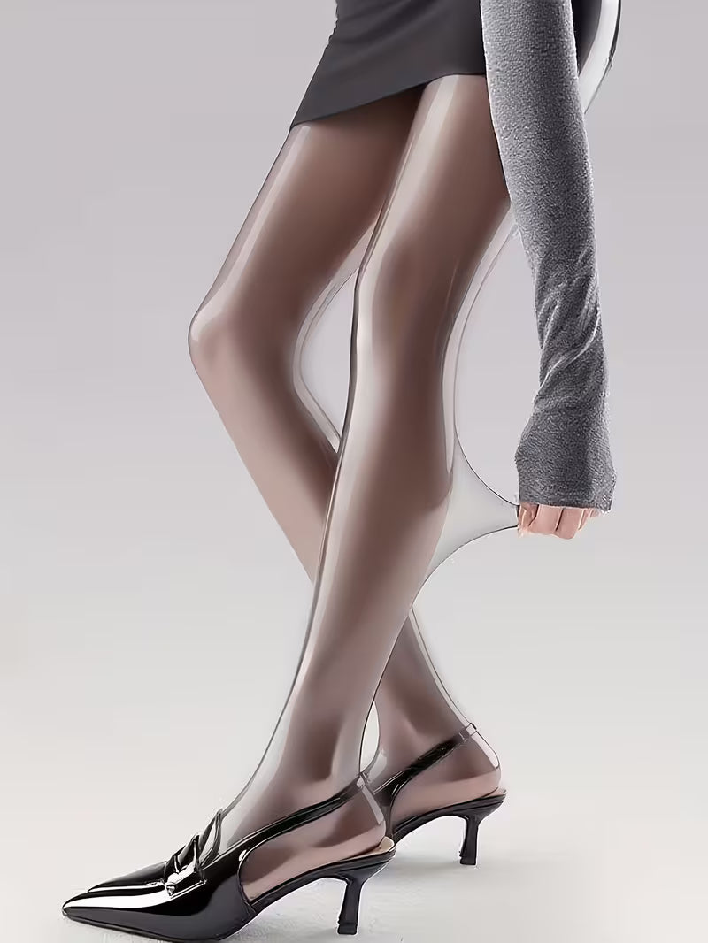 Bekah - Collants Extensibles Brillants Avec Pied