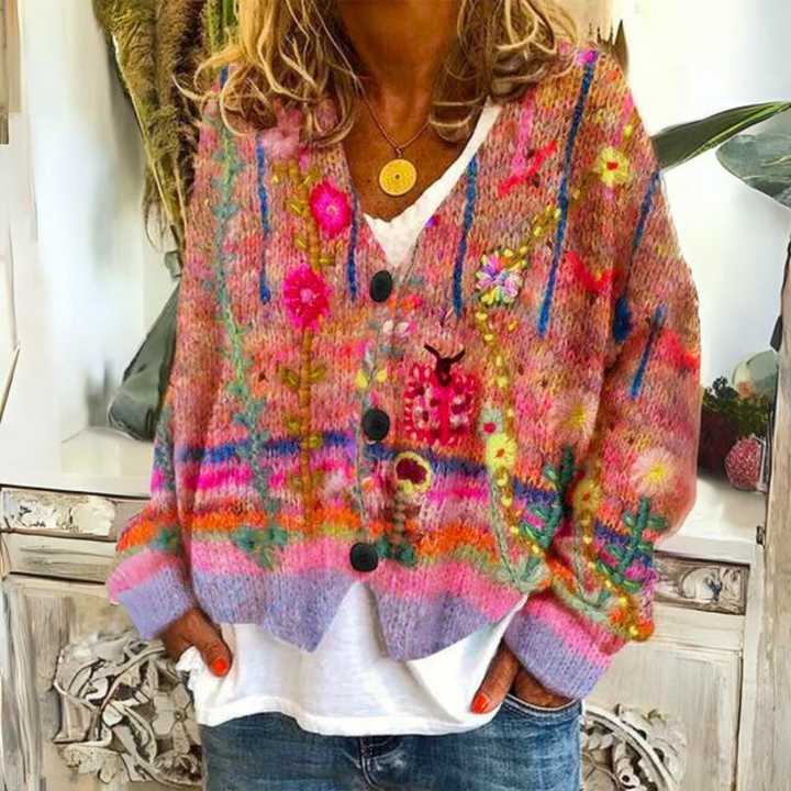 Evonna - Pull en Maille Douillet Et Coloré