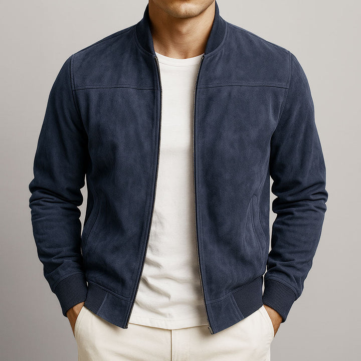 Laamin - Classique Daim Bomber Veste