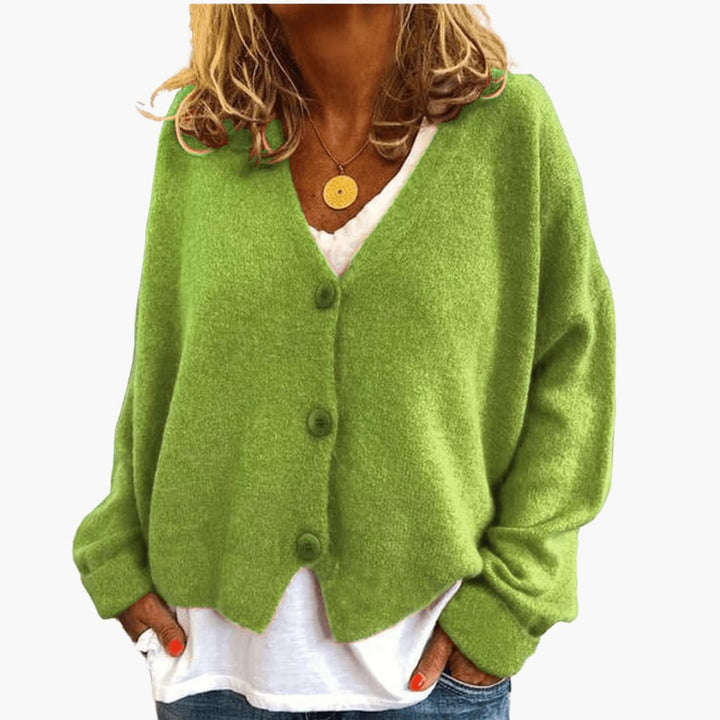 Gwen - Cardigan en Maille À Manches Longues